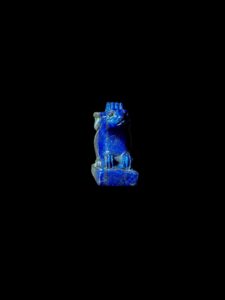 Lapis Lazuli Rabbit Amulet: Egyptian Goddess Unut Statue - Image 3
