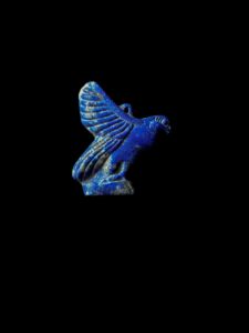 Lapis Lazuli Flying Horus Amulet: Egyptian God of Sky - Image 3