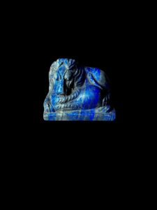 Hand-Carved Lapis Lazuli Sekhmet Pectoral Pendant - Image 3