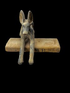 Handcrafted Wooden Anubis Statue: Egyptian God Sculpture - Image 3