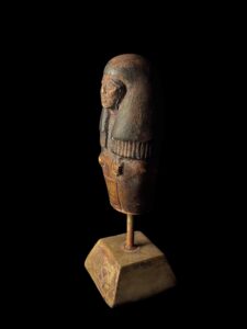 Egyptian vintage Ushabti, Shabti with Museum stand. Egyptian replica artifacts - Image 3