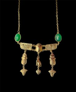 Egyptian Scarab Pendant Necklace: Ancient Style Pectoral - Image 3