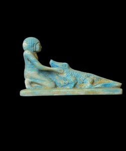 Handmade Egyptian Sobek Statue - Image 3