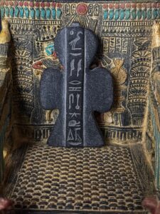 Isis knot necklace, tyet pendant, Hand carved from Basalt stone,  Tyet or Thet isis - Image 3