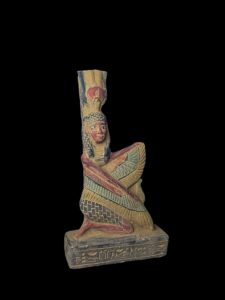 Vintage Goddess Isis statue, unique Isis goddess Statue. - Image 3
