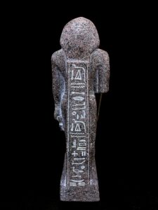 Large Egyptian God Thoth Statue: Alabaster Stone Stick - Image 3