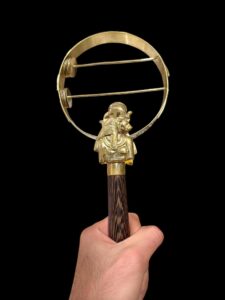 Handcrafted Goddess Sekhmet Sistrum: Ancient Egyptian Musical Instrument - Image 3