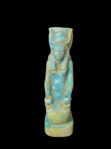 Manifest Handmade Goddess Hathor Statuette , Statue for the Egyptian Goddess Venus - Image 3