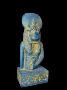Egyptian Goddess Sekhmet Statue: Colorful Statuette - Image 3