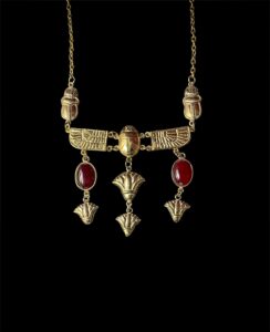Egyptian Scarab Pectoral Necklace: Ancient Style Fashion Pendant - Image 3