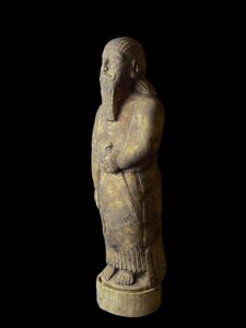 Mesopotamia art for Lamassu statue - Assyrian winged bull relief sculpture amulet - Image 3