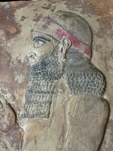 Mesopotamia art for Lamassu statue - Assyrian winged bull relief sculpture amulet - Image 3