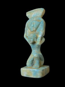 Manifest Handmade Goddess Hathor Statuette , Statue for the Egyptian Goddess Venus - Image 3