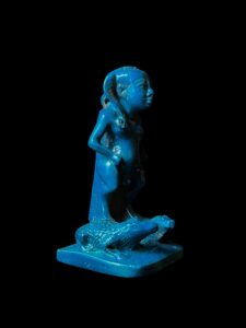 Egyptian Horus Cippus Stele: God Bes Protection Amulet - Image 3