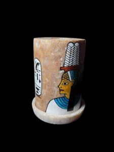 Egyptian Alabaster Vase: Cleopatra Home Decor - Image 3
