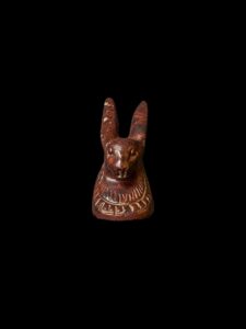 Goddess Unut Amulet: Egyptian Rabbit Stone Statue - Image 3