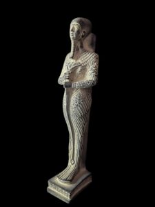 Handcrafted God Ptah Statue: Rose & Black Granite Replica - Image 3