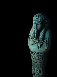 Hand Carved Stone Ushabti Statue: Egyptian Replica Artifact - Image 3