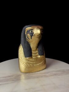 Egyptian God Horus Statue: Falcon God of the Sky, Fiber Glass Art - Image 3
