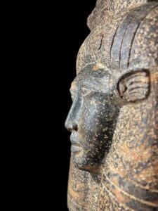 Handmade Granite Goddess Hathor Sculpture: Egyptian Statuette - Image 3