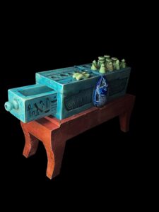 Egyptian Senet Board Game: God Bes, Winged Isis, Scarab Beetle - Image 3