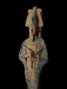 Basalt Egyptian God Osiris Statue: Unique Statuette - Image 3