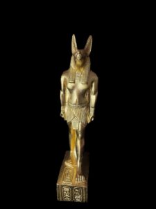 Jackal God Anubis statue made in Egypt, Egyptian Anubis sculpture. - Image 3