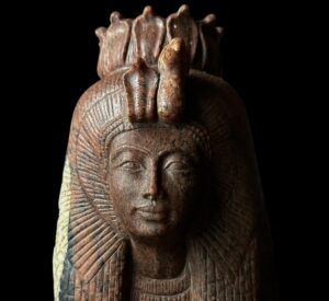 Granite Queen Tuya Statue with Cobra Crown - Image 3