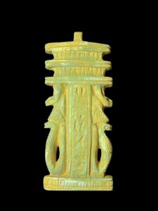 Amulet for God Anubis with Cobra Goddess and Djed pillar of Osiris - Image 3