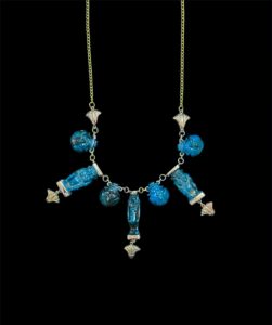 Egyptian God Pectoral Necklace: Sobek, Bes, Taweret, Lotus Flower - Image 3