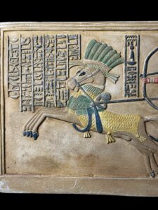 Ramses II Battle of Kadesh Relief: Historic Chariot Scene - Image 3