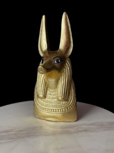 Jackal God Anubis statue made in Egypt, Egyptian Anubis sculpture. - Image 3