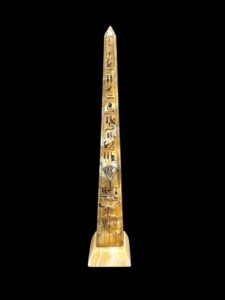 Large Egyptian Obelisk with Ancient Hieroglyphics: Customized Inscriptions - Image 3
