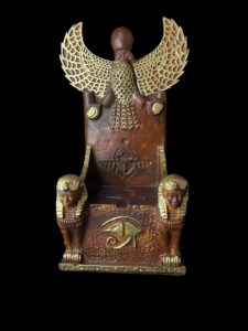King Tutankhamun Throne: Eye of Horus, Winged Scarab & Nekhbet Symbol - Image 3
