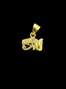 Gold Eye of Horus Pendant Necklace: Ancient Egyptian Amulet - Image 3