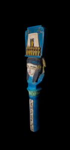 vintage Goddess Hathor Statuette made of porcelain, Statue for the Egyptian Goddess Venus - Image 3