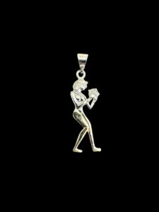 925 Sterling Silver Dancing Symbol Pendant Egyptian , sterling silver necklace for Goddess , Isis Pendant made of pure silver. festivals art - Image 3