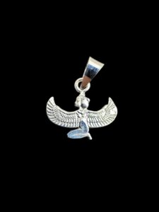 925 Sterling Silver Goddess Isis Pendant Egyptian Goddess , sterling silver necklace for Goddess , Isis Pendant made of pure silver. - Image 3