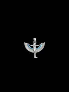 925 Sterling Silver Goddess Isis Pendant Egyptian Goddess , sterling silver necklace for Goddess , Isis Pendant made of pure silver. - Image 3