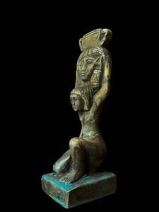 Manifest Handmade Goddess Hathor Statuette , Statue for the Egyptian Goddess Venus - Image 3