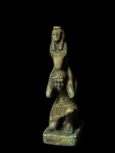 Manifest Handmade Goddess Hathor with cobra body Statuette , Statue for the Egyptian Goddess Venus - Image 3