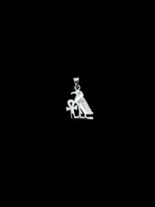 Sterling Silver Egyptian God Horus Amulet Pendant Necklace - Image 3