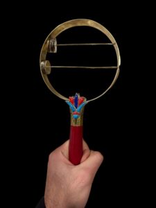 Egyptian Sistrum: Ancient Musical Instrument with Ankh Cross - Image 3