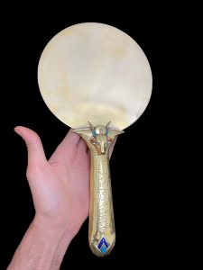 Goddess Hathor Mirror: Ancient Egyptian Religious Artifact - Image 3