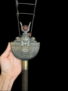 Goddess Hathor Sistrum: Egyptian Musical Instrument, Ancient Artifact - Image 3