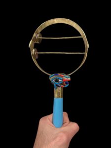 Handcrafted Egyptian Sistrum: Eye of Horus Musical Instrument - Image 3