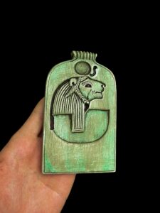 Lioness Goddess Tefnut carved made in Egypt - Image 3