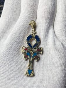 Brass Egyptian Ankh Key of Life Pendant - Image 3
