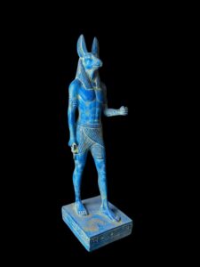 Basalt Stone Egyptian God Anubis Statue - Image 4