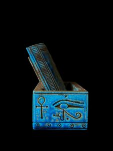 Egyptian Goddess Maat Box: Pharaonic Jewelry Box with Ankh - Image 4